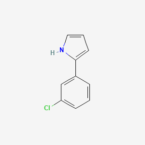 molecular formula C10H8ClN B3045872 2-(3-chlorophenyl)pyrrole CAS No. 115464-89-6