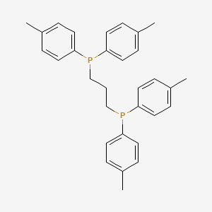 molecular formula C31H34P2 B3045877 Phosphine, 1,1'-(1,3-propanediyl)bis[1,1-bis(4-methylphenyl)- CAS No. 115583-11-4