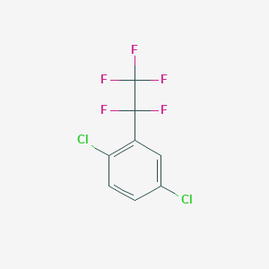 B3045878 Benzene, 1,4-dichloro-2-(pentafluoroethyl)- CAS No. 115591-62-3