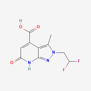2-(2,2-difluoroethyl)-3-methyl-6-oxo-6,7-dihydro-2H-pyrazolo[3,4-b]pyridine-4-carboxylic acid