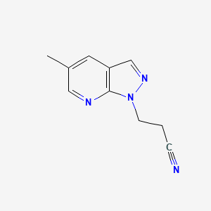 3-(5-methyl-1H-pyrazolo[3,4-b]pyridin-1-yl)propanenitrile