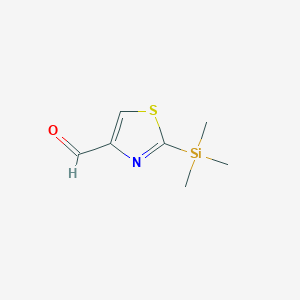 4-Thiazolecarboxaldehyde, 2-(trimethylsilyl)-