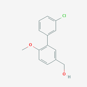 [3-(3-Chlorophenyl)-4-methoxyphenyl]methan-1-ol