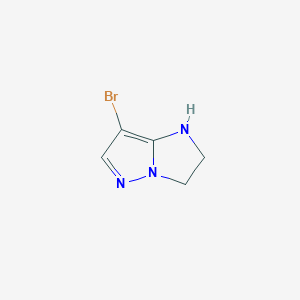 molecular formula C5H6BrN3 B3045926 7-Bromo-2,3-dihydro-1h-imidazo[1,2-b]pyrazole CAS No. 116248-33-0