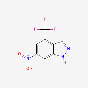 1H-Indazole, 6-nitro-4-(trifluoromethyl)-