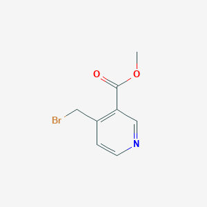 molecular formula C8H8BrNO2 B3045954 Methyl 4-(bromomethyl)nicotinate CAS No. 116986-11-9