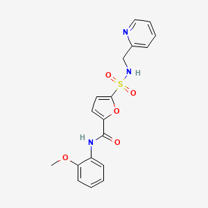 N-(2-methoxyphenyl)-5-(N-(pyridin-2-ylmethyl)sulfamoyl)furan-2-carboxamide