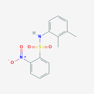 molecular formula C14H14N2O4S B3045994 N-(2,3-dimethylphenyl)-2-nitrobenzenesulfonamide CAS No. 117561-96-3