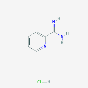 molecular formula C10H16ClN3 B3046014 3-(tert-Butyl)picolinimidamide hydrochloride CAS No. 1179362-57-2