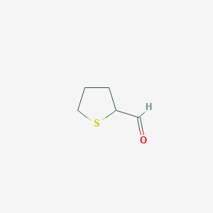 molecular formula C5H8OS B3046015 Thiolane-2-carbaldehyde CAS No. 117951-12-9