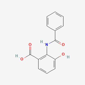 molecular formula C14H11NO4 B3046017 2-Benzamido-3-hydroxybenzoic acid CAS No. 117979-53-0