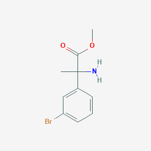 molecular formula C10H12BrNO2 B3046029 Methyl 2-amino-2-(3-bromophenyl)propanoate CAS No. 1183581-39-6