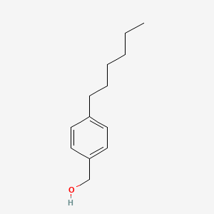 molecular formula C13H20O B3046045 Benzenemethanol, 4-hexyl- CAS No. 118578-88-4