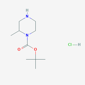molecular formula C10H21ClN2O2 B3046058 tert-Butyl 2-methylpiperazine-1-carboxylate hydrochloride CAS No. 1188263-76-4