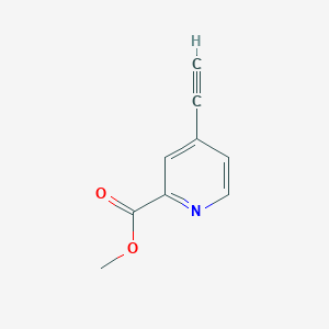 molecular formula C9H7NO2 B3046106 Methyl 4-ethynylpyridine-2-carboxylate CAS No. 1196151-91-3