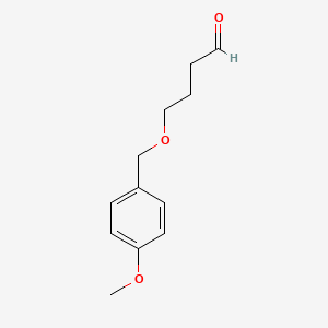 molecular formula C12H16O3 B3046115 Butanal, 4-[(4-methoxyphenyl)methoxy]- CAS No. 119649-27-3