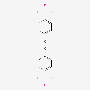 molecular formula C16H8F6 B3046120 1,2-Bis(4-(trifluoromethyl)phenyl)ethyne CAS No. 119757-51-6