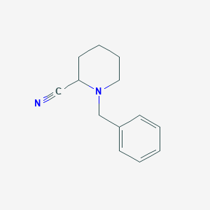 molecular formula C13H16N2 B3046137 1-benzylpiperidine-2-carbonitrile CAS No. 120153-68-6