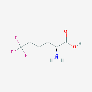 molecular formula C6H10F3NO2 B3046143 (R)-2-Amino-6,6,6-trifluorohexanoic acid CAS No. 120200-06-8