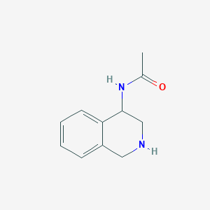 molecular formula C11H14N2O B3046146 N-(1,2,3,4-Tetrahydroisoquinolin-4-yl)acetamide CAS No. 1203-81-2