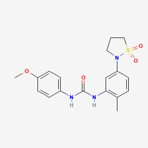 1-(5-(1,1-Dioxidoisothiazolidin-2-yl)-2-methylphenyl)-3-(4-methoxyphenyl)urea