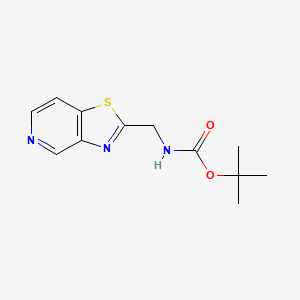 tert-butyl N-({[1,3]thiazolo[4,5-c]pyridin-2-yl}methyl)carbamate