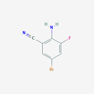 molecular formula C7H4BrFN2 B3046208 2-Amino-5-bromo-3-fluorobenzonitrile CAS No. 1209498-46-3