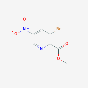 molecular formula C7H5BrN2O4 B3046216 Methyl 3-bromo-5-nitropicolinate CAS No. 1211581-74-6