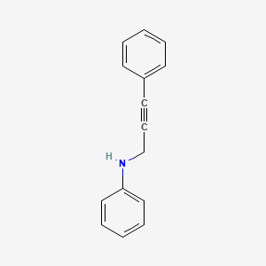 molecular formula C15H13N B3046221 N-(3-Phenylprop-2-yn-1-yl)aniline CAS No. 121194-51-2