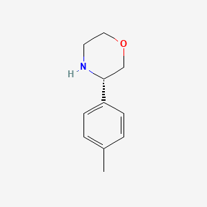 molecular formula C11H15NO B3046231 (S)-3-(P-tolyl)morpholine CAS No. 1213513-38-2
