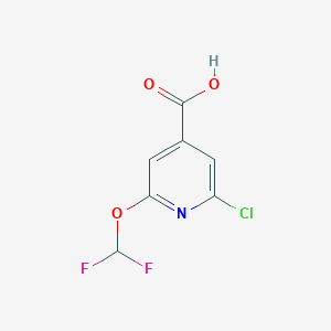 2-Chloro-6-(difluoromethoxy)pyridine-4-carboxylic acid