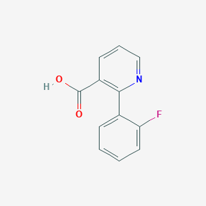 molecular formula C12H8FNO2 B3046238 2-(2-Fluorophenyl)nicotinic acid CAS No. 1214359-99-5