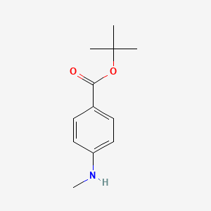 molecular formula C12H17NO2 B3046251 tert-Butyl 4-(methylamino)benzoate CAS No. 121506-09-0