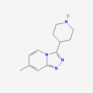 4-{7-Methyl-[1,2,4]triazolo[4,3-a]pyridin-3-yl}piperidine