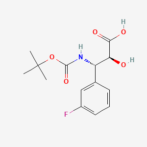 (2S,3S)-3-((tert-Butoxycarbonyl)amino)-3-(3-fluorophenyl)-2-hydroxypropanoic acid