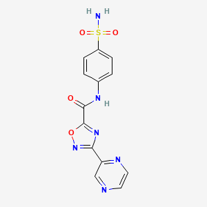 3-(pyrazin-2-yl)-N-(4-sulfamoylphenyl)-1,2,4-oxadiazole-5-carboxamide