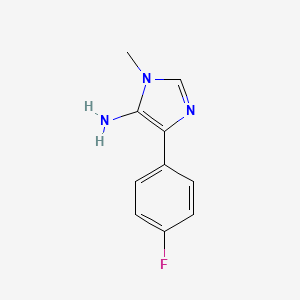 molecular formula C10H10FN3 B3046308 4-(4-fluorophenyl)-1-methyl-1H-imidazol-5-amine CAS No. 1221725-63-8
