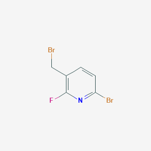molecular formula C6H4Br2FN B3046330 6-Bromo-3-(bromomethyl)-2-fluoropyridine CAS No. 1227585-62-7