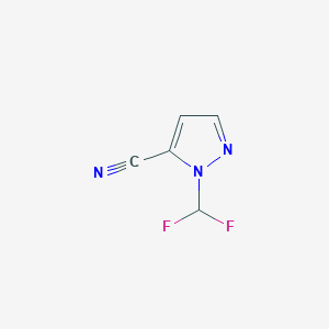 B3046343 1-(difluoromethyl)-1H-pyrazole-5-carbonitrile CAS No. 1229624-96-7