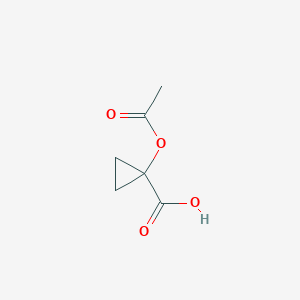 molecular formula C6H8O4 B3046346 1-Acetoxycyclopropanecarboxylic acid CAS No. 123056-60-0