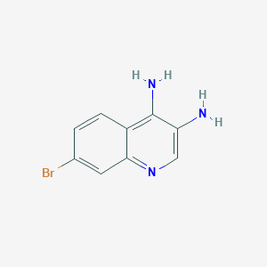 molecular formula C9H8BrN3 B3046352 7-Bromoquinoline-3,4-diamine CAS No. 1232149-37-9