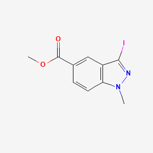 B3046364 Methyl 3-iodo-1-methyl-1H-indazole-5-carboxylate CAS No. 1234616-44-4