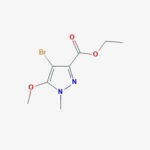 molecular formula C8H11BrN2O3 B3046392 Ethyl 4-bromo-5-methoxy-1-methyl-1H-pyrazole-3-carboxylate CAS No. 1239734-54-3