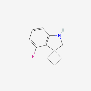 4'-Fluoro-1',2'-dihydrospiro[cyclobutane-1,3'-indole]