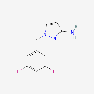 molecular formula C10H9F2N3 B3046405 1-(3,5-Difluorobenzyl)-1H-pyrazol-3-amine CAS No. 1240570-55-1