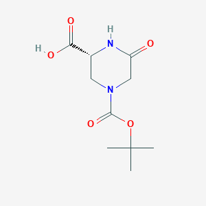 (R)-4-(tert-Butoxycarbonyl)-6-oxopiperazine-2-carboxylic acid