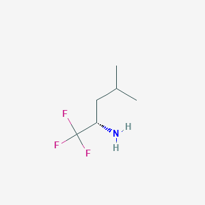 molecular formula C6H12F3N B3046412 (S)-1,1,1-trifluoro-4-methyl-2-pentylamine CAS No. 1242338-87-9
