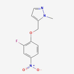 5-[(2-fluoro-4-nitrophenoxy)methyl]-1-methyl-1H-pyrazole