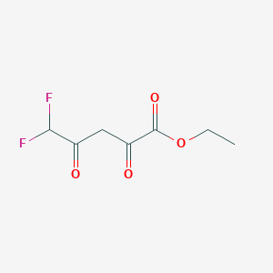 molecular formula C7H8F2O4 B3046445 Ethyl 5,5-difluoro-2,4-dioxopentanoate CAS No. 1245773-18-5