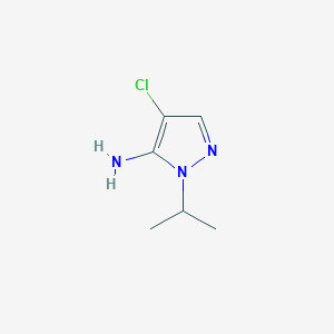 molecular formula C6H10ClN3 B3046447 4-Chloro-1-isopropyl-1H-pyrazol-5-amine CAS No. 1245806-61-4